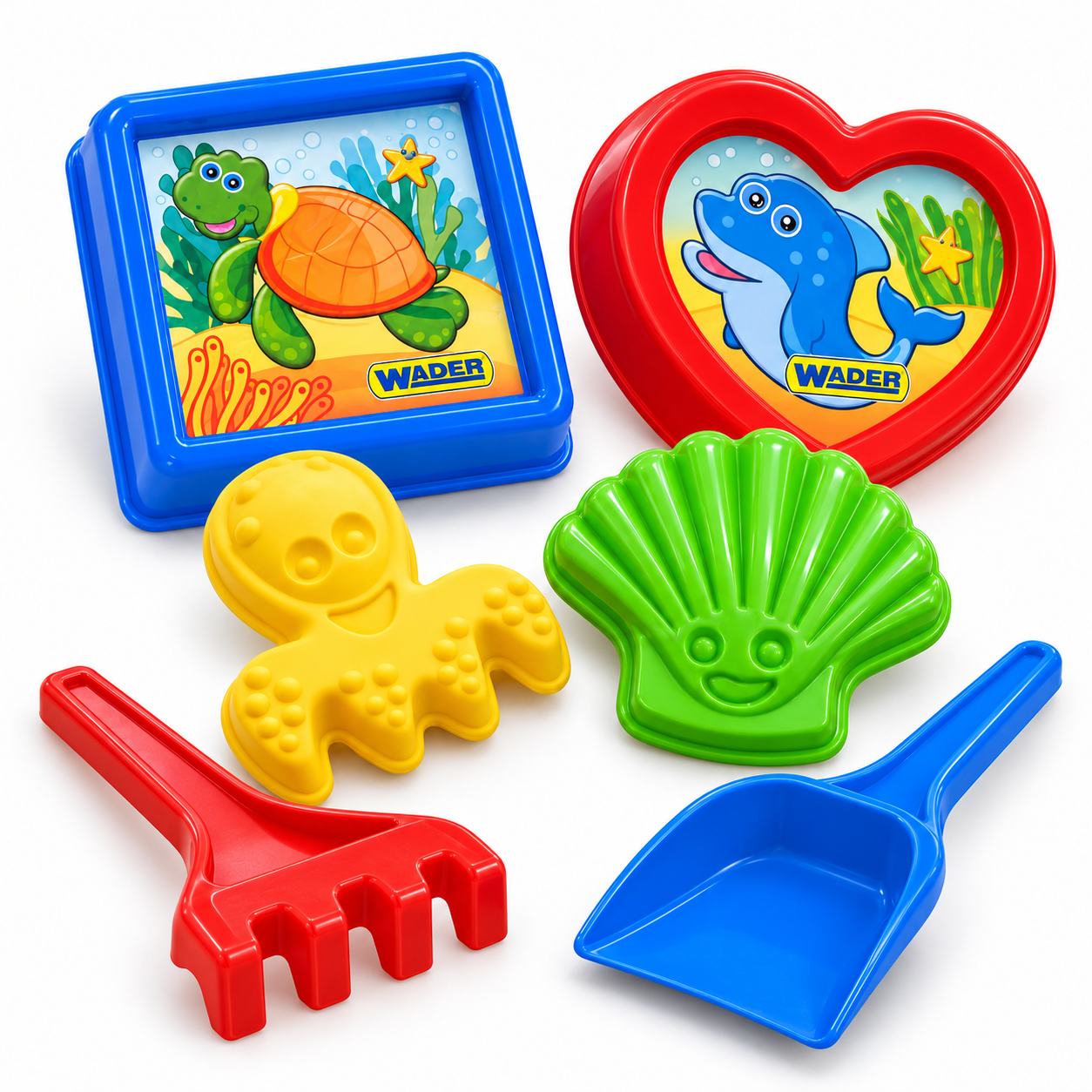 Wader Summer Set of 6 Pieces Sand Toy