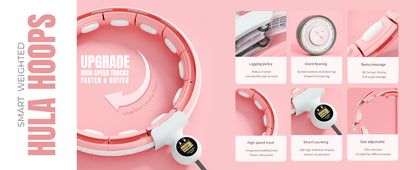 Kmart Smart Weighted Hula Hoop Adjustable Orange Fitness Circle