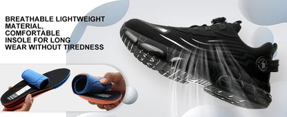 Lightweight Steel Toe Safety Work Sneakers for Men & Women with Air Cushion