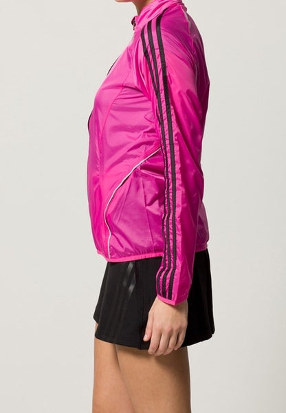 Vibrant Pink adidas Performance Women's ClimaProof Running Jacket with Reflective Details