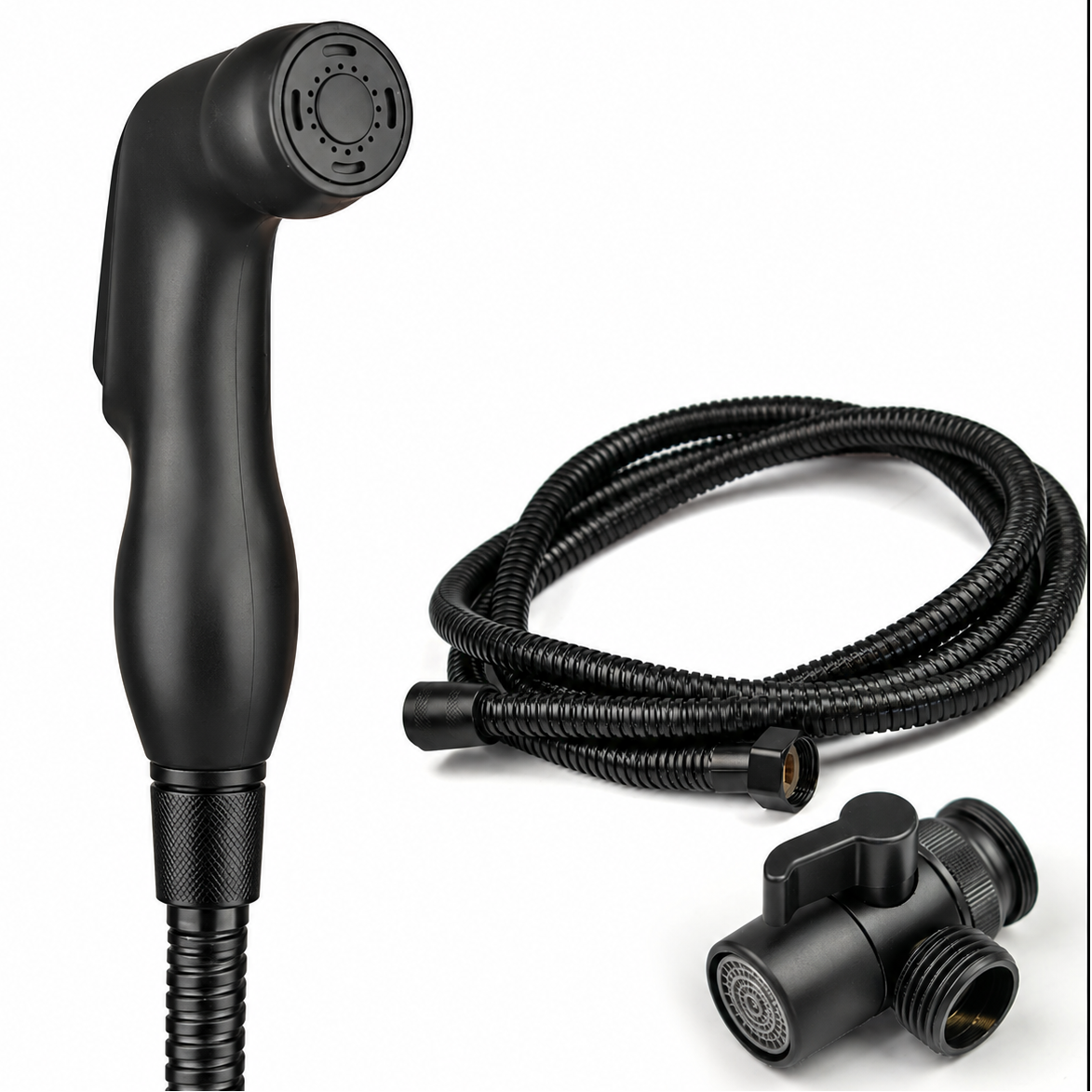 STOAT Portable Brass Bidet Sprayer Kit