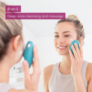 Beurer FC 52 Laguna Water-Resistant Silicone Vibrating Facial Cleansing & Massaging Brush