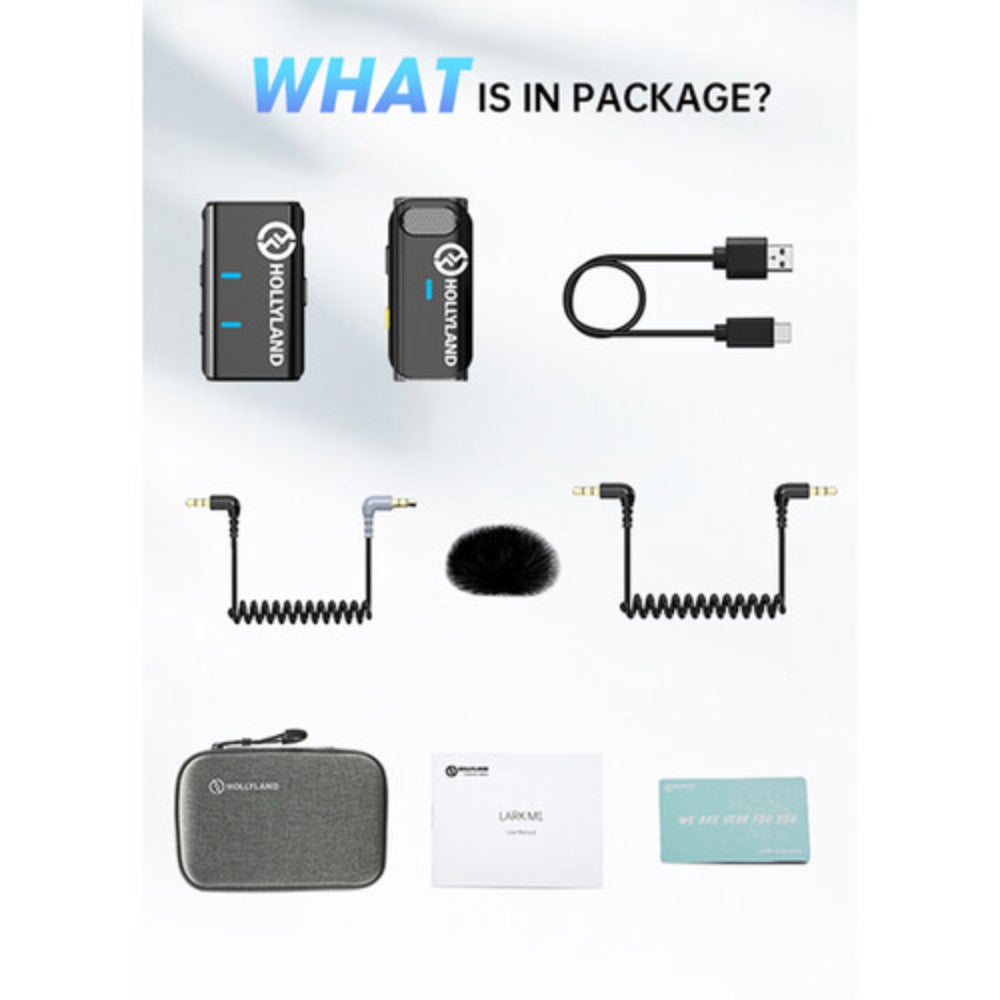 Hollyland Lark M1 Solo Wireless Microphone System for Content Creation, Mobile Journalism