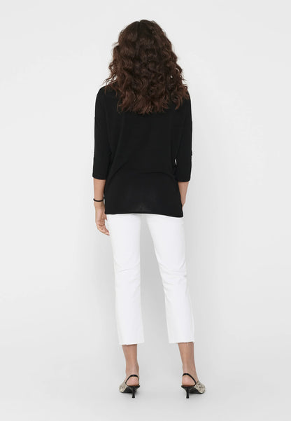 ONLY Women's Glamour JRS NOOS Black Long Sleeve Top - Soft & Versatile