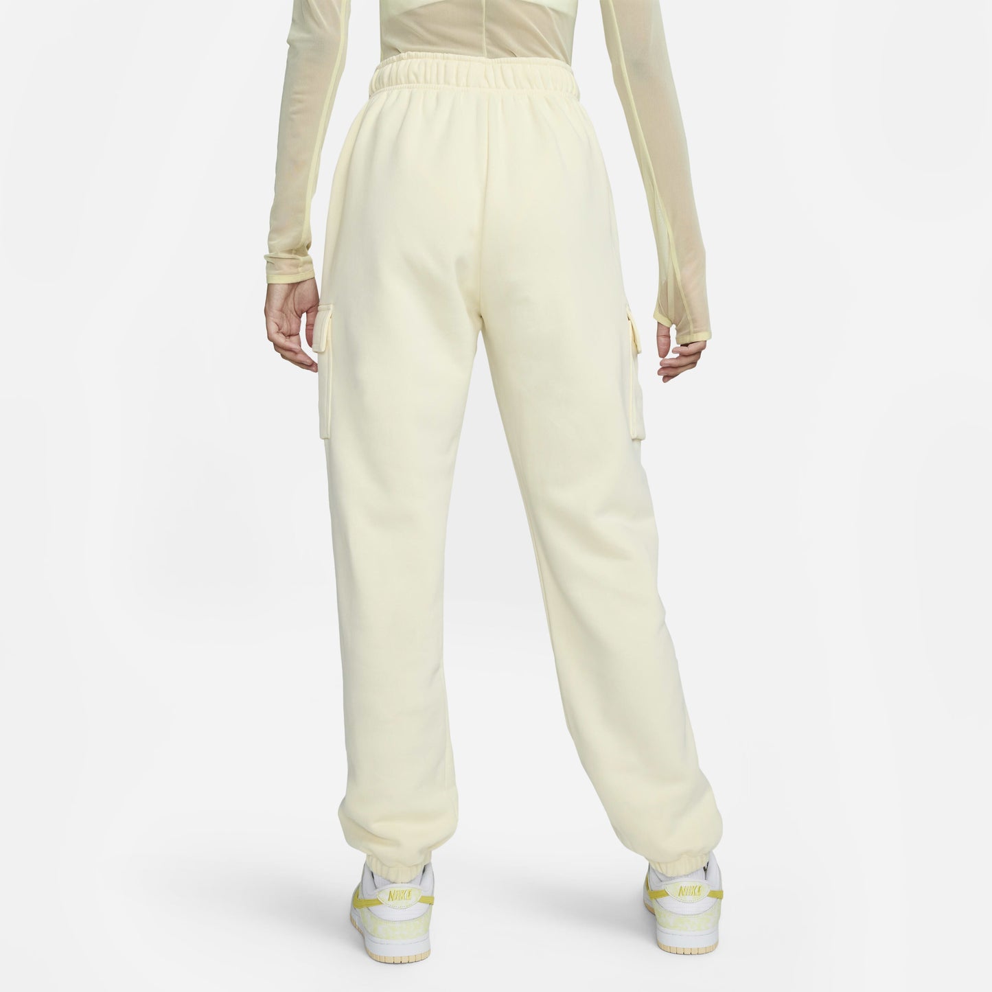 Nike Women's Mid-Rise Oversized Cargo Tracksuit Bottoms - Club Fleece Comfort