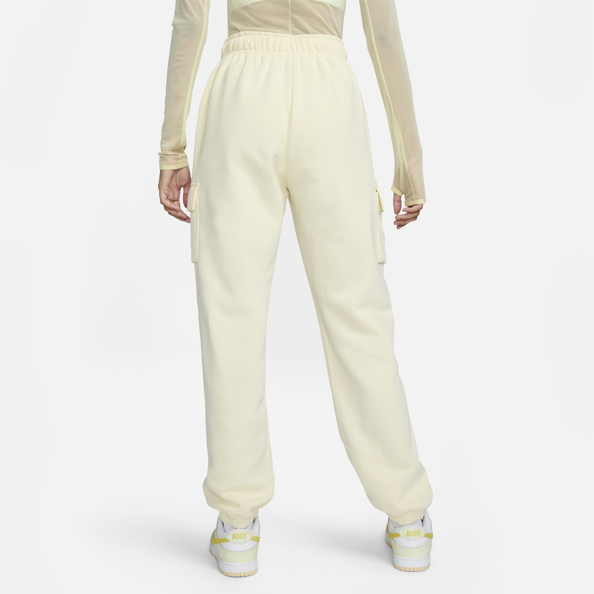 Nike Women's Mid-Rise Oversized Cargo Tracksuit Bottoms - Club Fleece Comfort