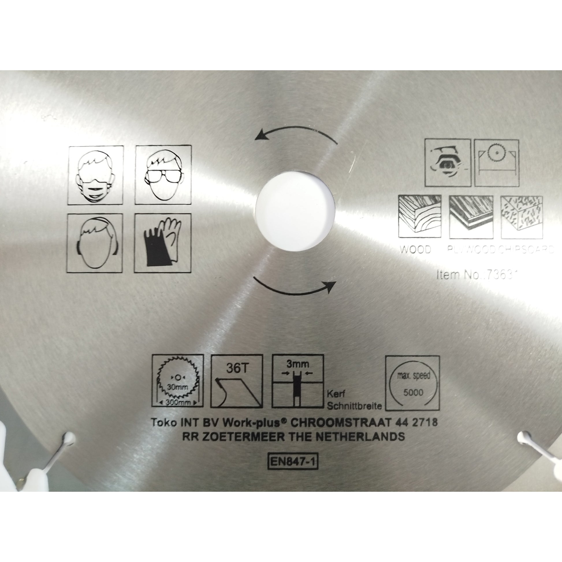 HM 300mm 30mm 36-Tooth Hardwood Circular Saw Blade