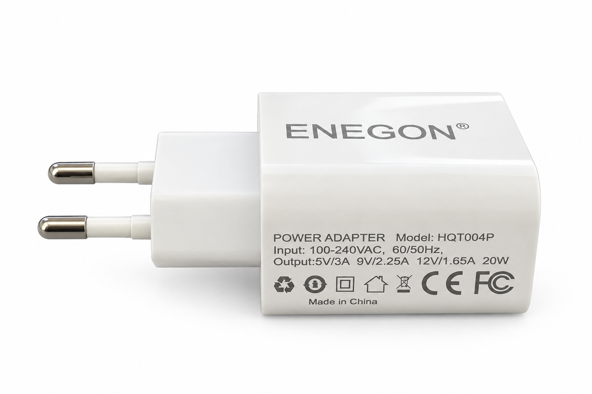 ENEGON 20W Type C Fast Charging Power Adapter – EU Plug