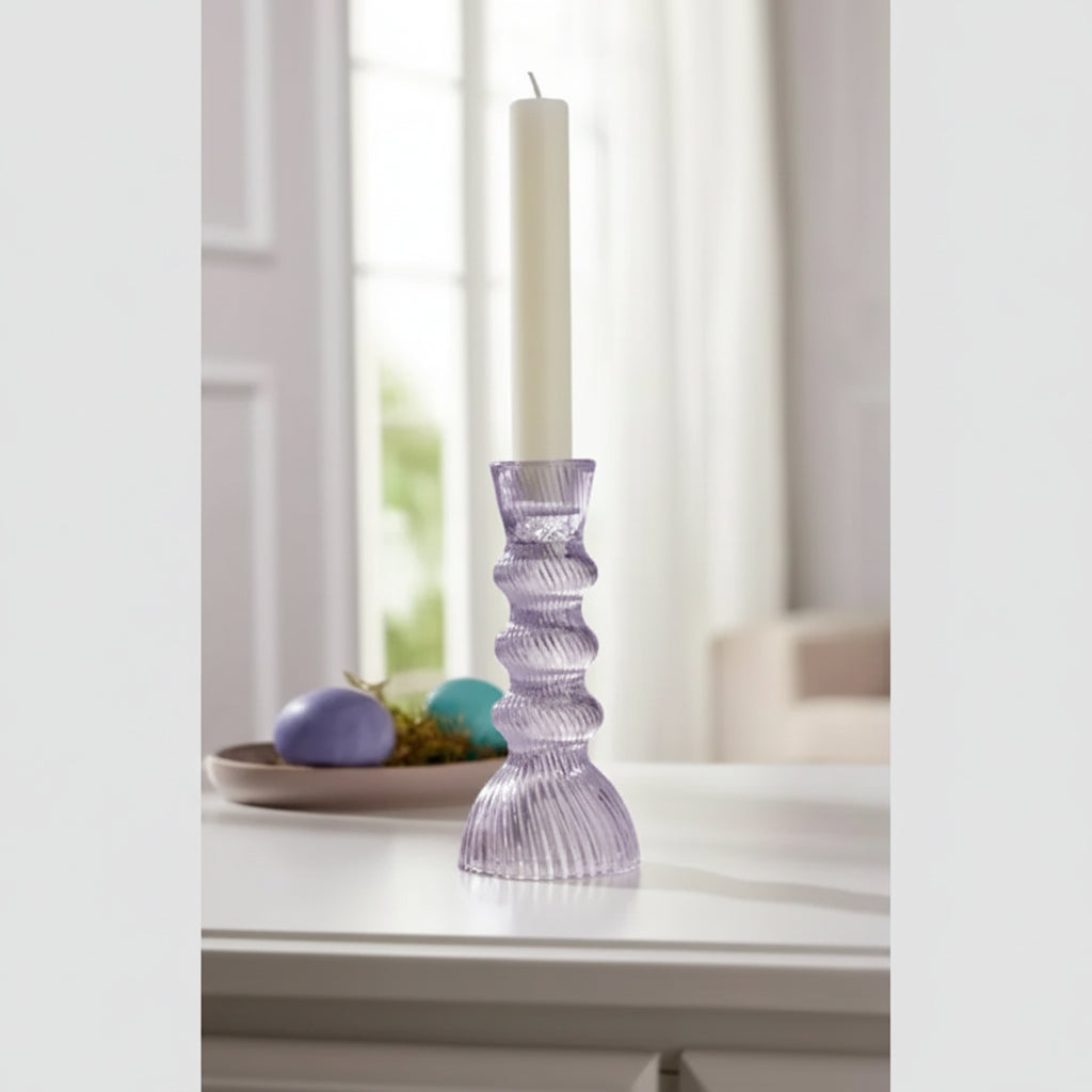 Livarno home Glass Candlestick