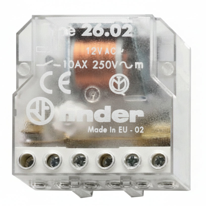 FINDER 26.04 Step-by-Step Relay 230V AC, 2 Contacts 10A, 4 Sequences