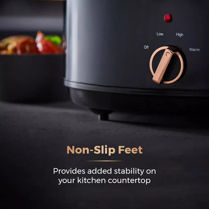 Tower Infinity Collection 6.5L Stainless Steel Slow Cooker Rose Gold T16019RG