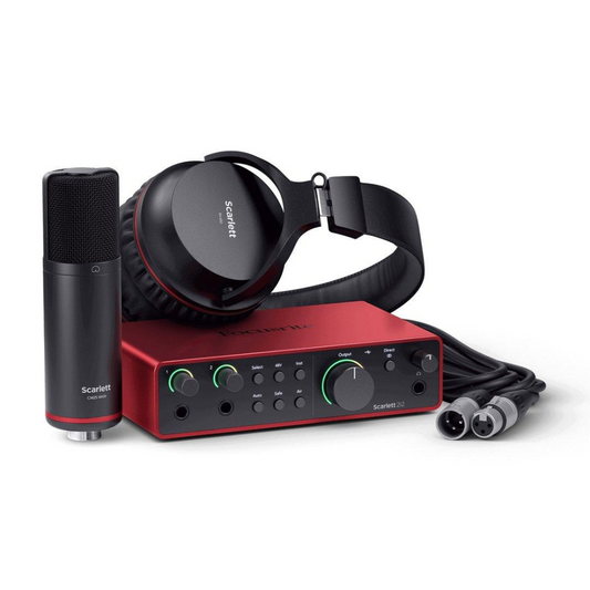 Focusrite Scarlett 2i2 Studio 4th Gen USB-C Audio Interface Recording Kit