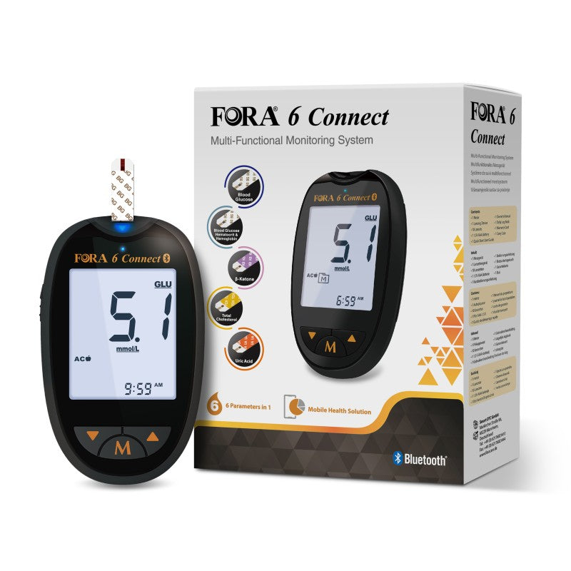Fora 6 Connect 6-in-1 Multi-functional Glucose & Health Monitoring System