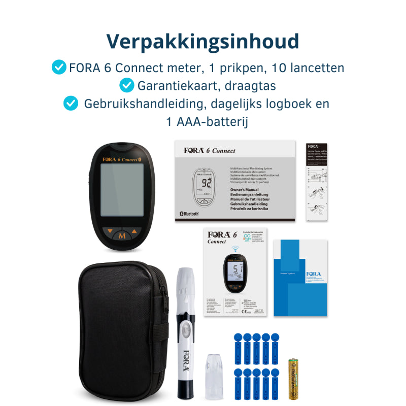 Fora 6 Connect 6-in-1 Multi-functional Glucose & Health Monitoring System