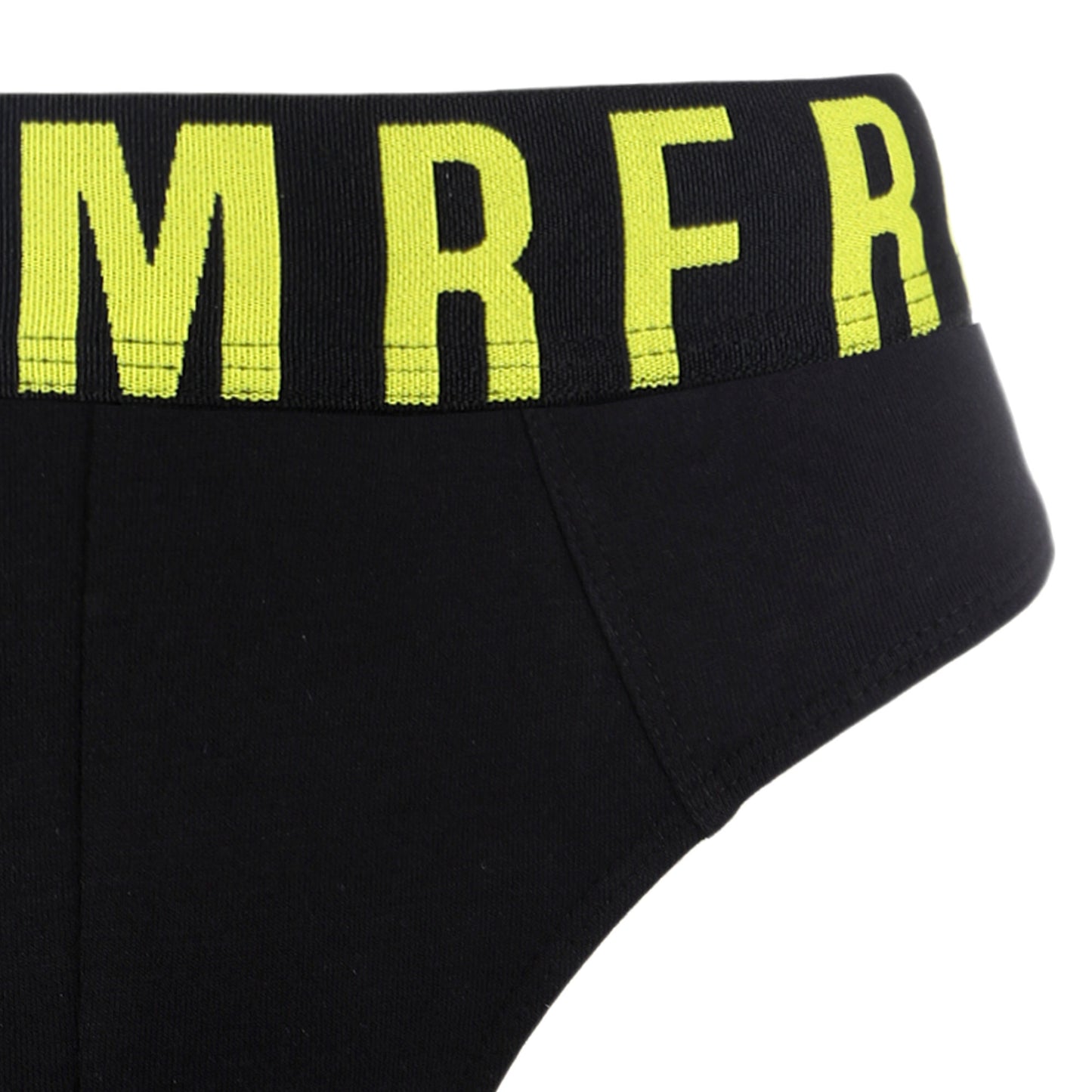 Men's Bikkembergs Black Briefs 3-Pack Underwear Set with Fluorescent Waistbands