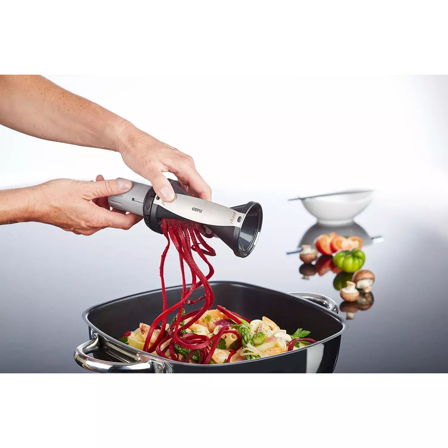 GEFU Spirelli 2.0 Vegetable Spiral Slicer Maker for Zucchini Noodles Carrots