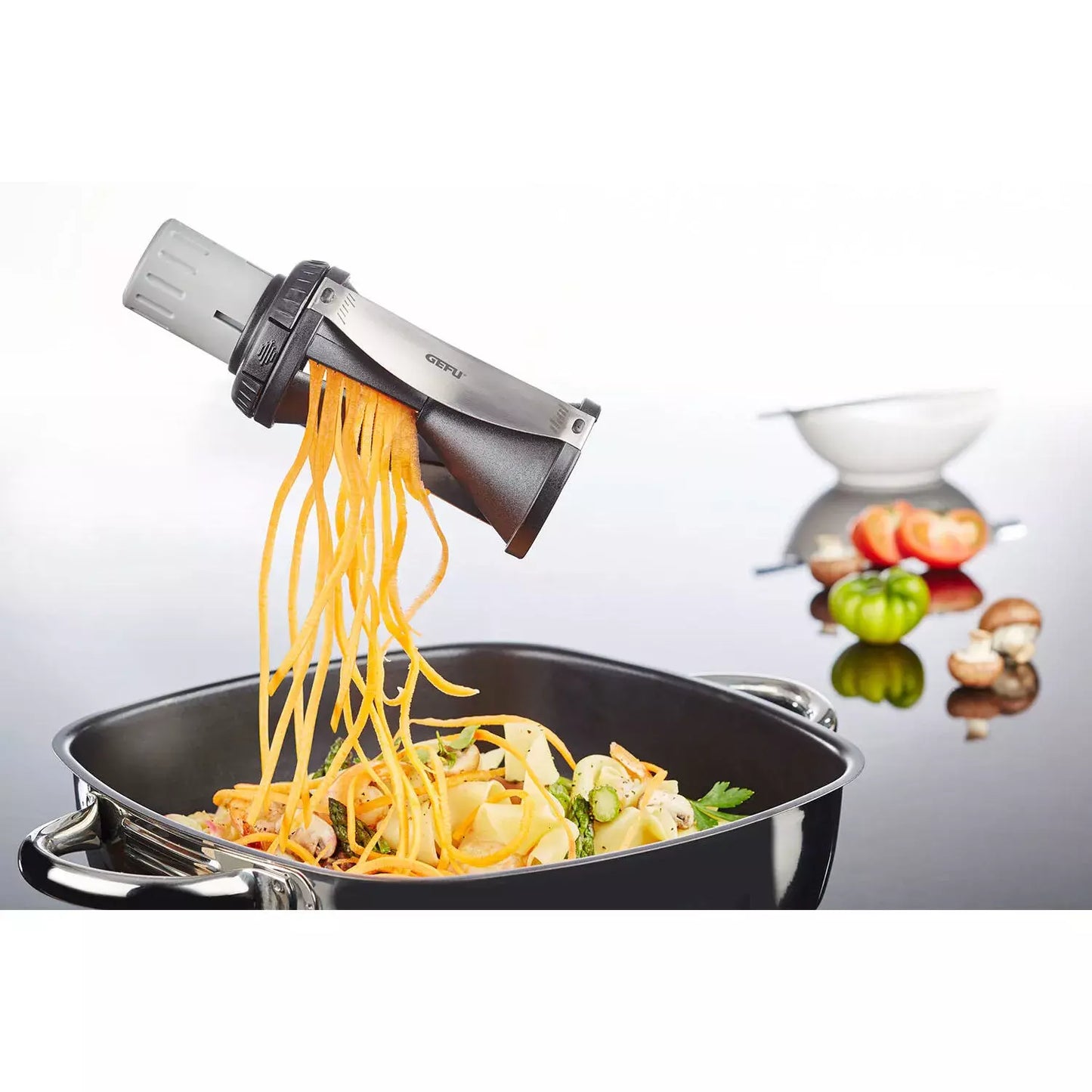 GEFU Spirelli 2.0 Vegetable Spiral Slicer Maker for Zucchini Noodles Carrots