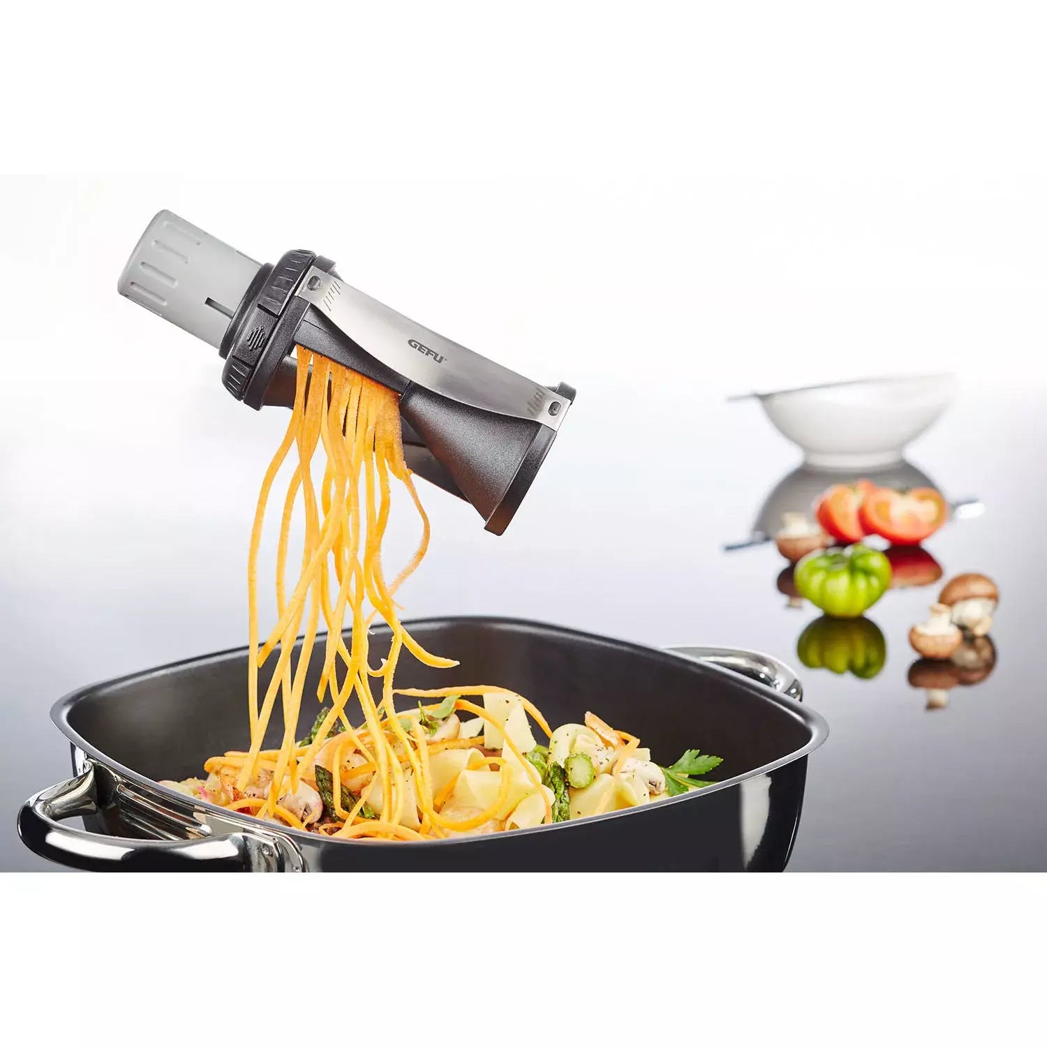 GEFU Spirelli 2.0 Vegetable Spiral Slicer Maker for Zucchini Noodles Carrots