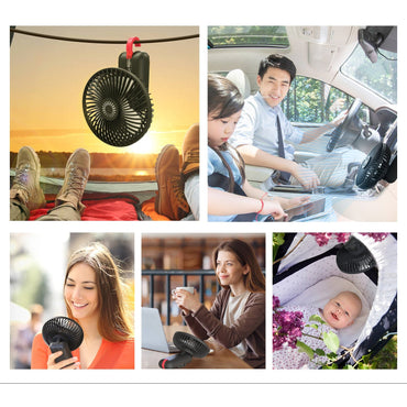 Kloudic Rechargeable Handheld Fan 10000mAh Battery Quiet Portable