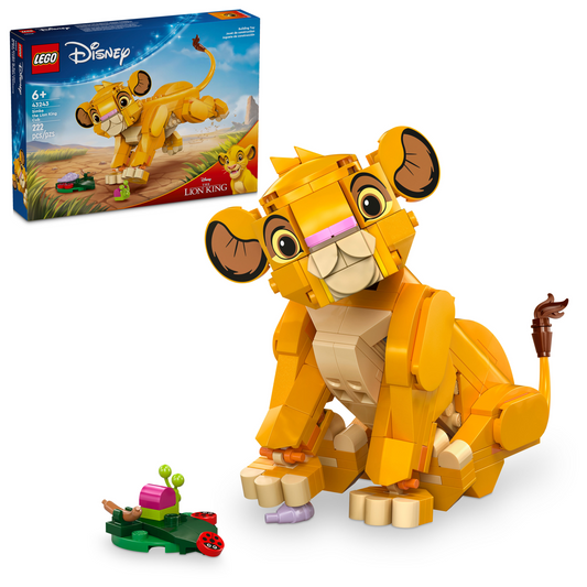 LEGO Disney Simba Lion King Cub 43243 Building Toy Set for Ages 6+