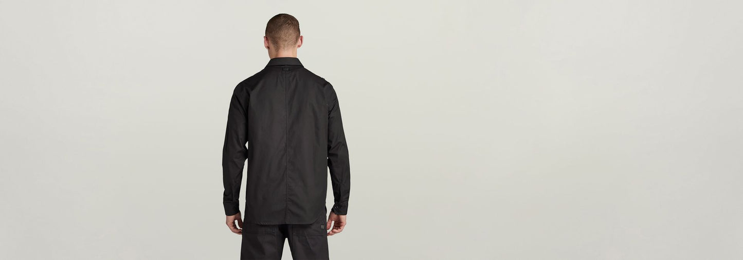 Men's G-Star RAW Black Cargo Regular Shirt | Durable Ripstop Cotton Fabric