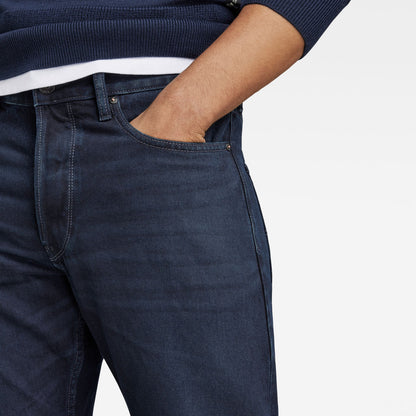 Men's Dakota Regular Straight Dark Blue Sustainable Jeans with Button Fly