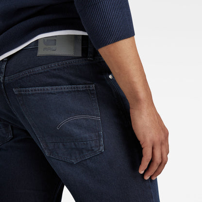 Men's Dakota Regular Straight Dark Blue Sustainable Jeans with Button Fly