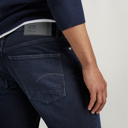 Men's Dakota Regular Straight Dark Blue Sustainable Jeans with Button Fly