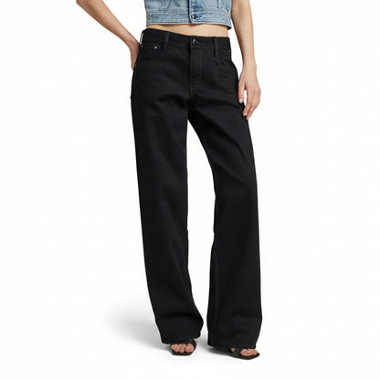 G-Star Judee Women's Low Waist Loose Fit Black Denim Jeans - Gomix Brands Outlet