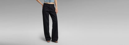 G-Star Judee Women's Low Waist Loose Fit Black Denim Jeans - Gomix Brands Outlet