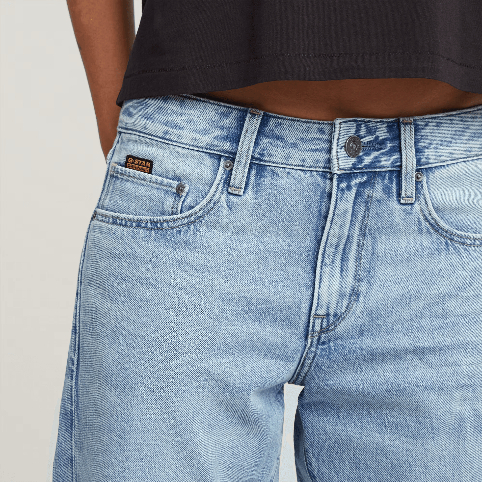 Kate Boyfriend Jeans in Sun Faded Blue Cape