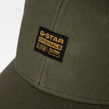G-Star Originals 6-Panel Baseball Cap in Shadow Olive Cotton