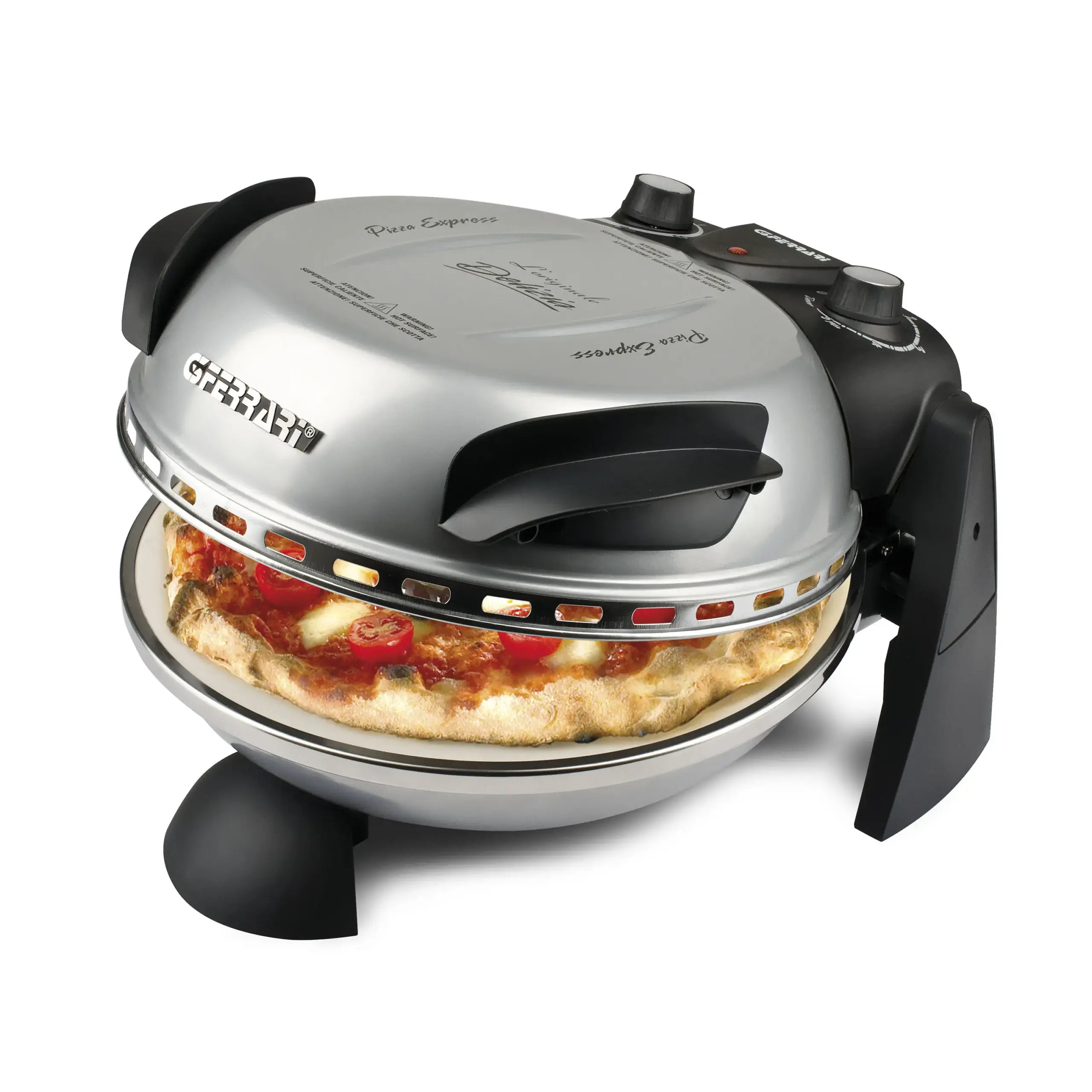 G3 Ferrari Delizia Silver Pizza Oven 400°C Compact