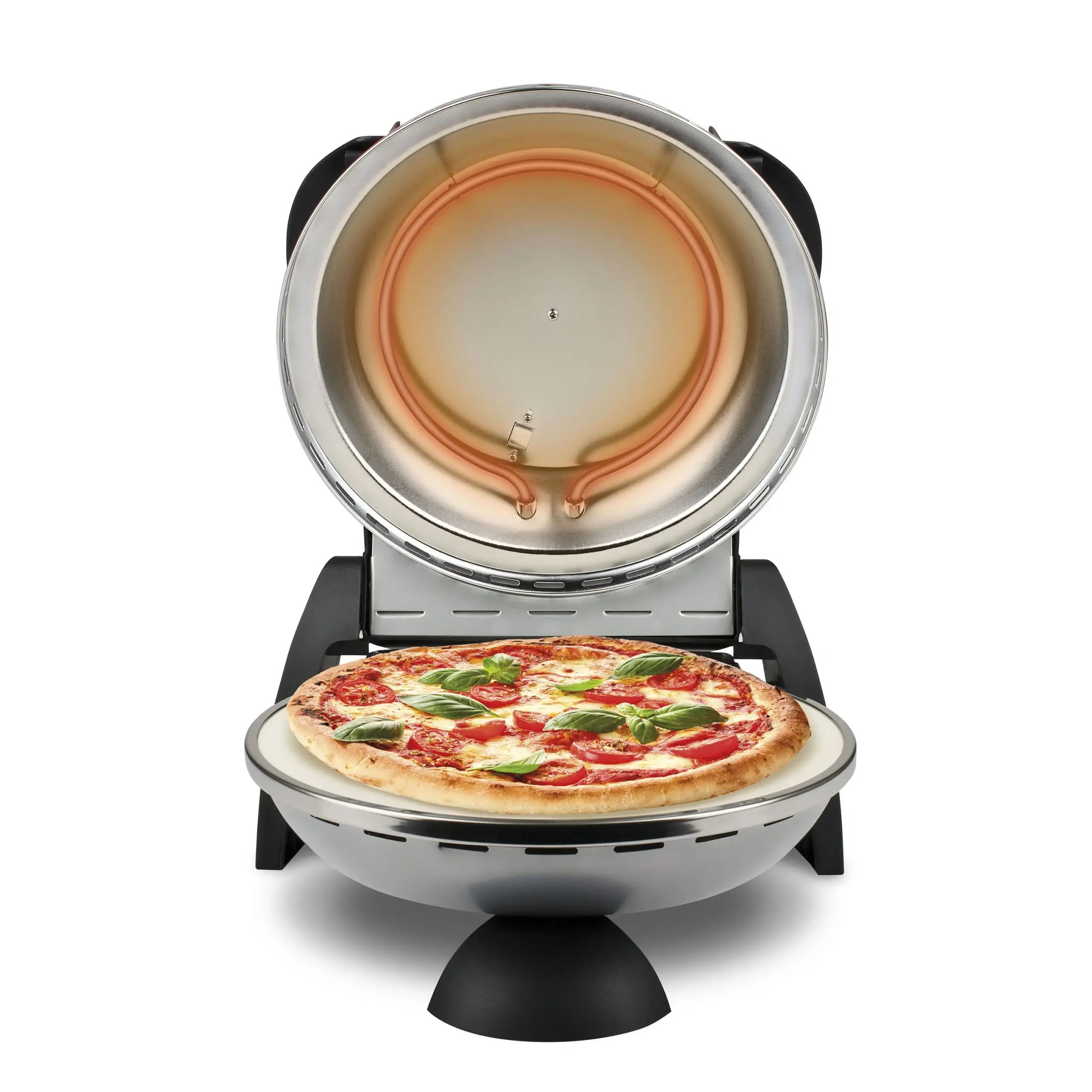 G3 Ferrari Delizia Silver Pizza Oven 400°C Compact