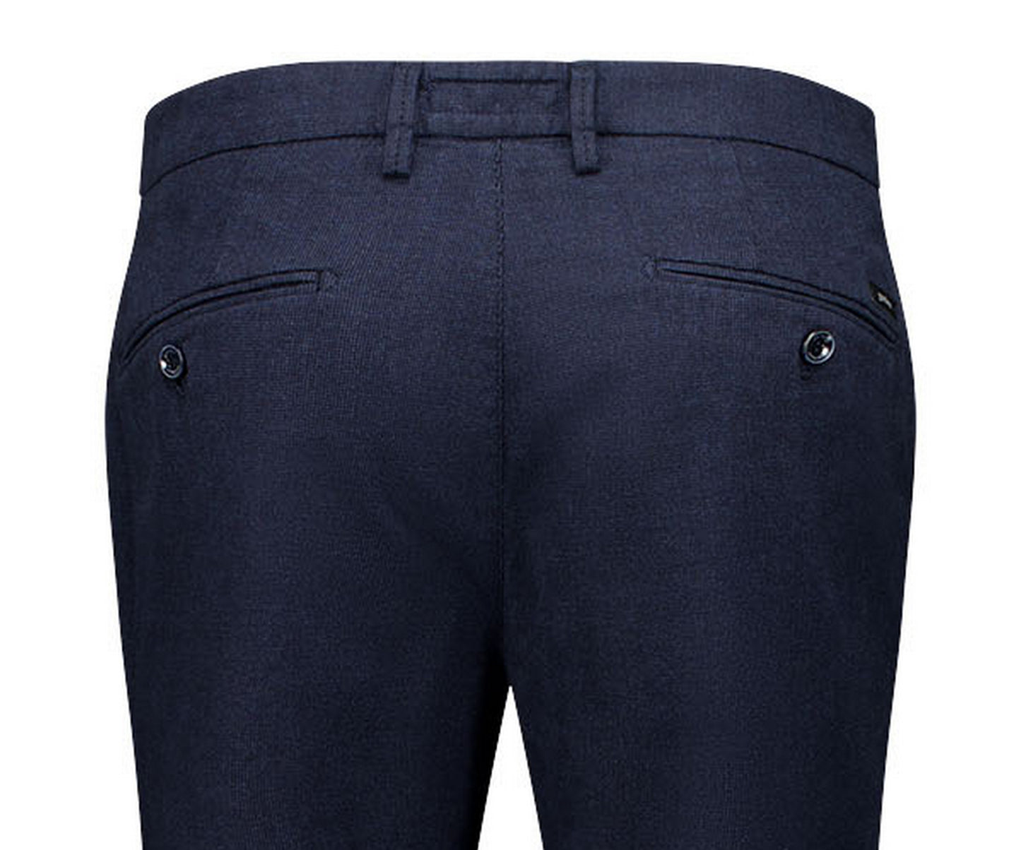 Gardeur Savage-2 Ewoolution Slim Fit Trousers Micro Texture Pattern Dark Navy