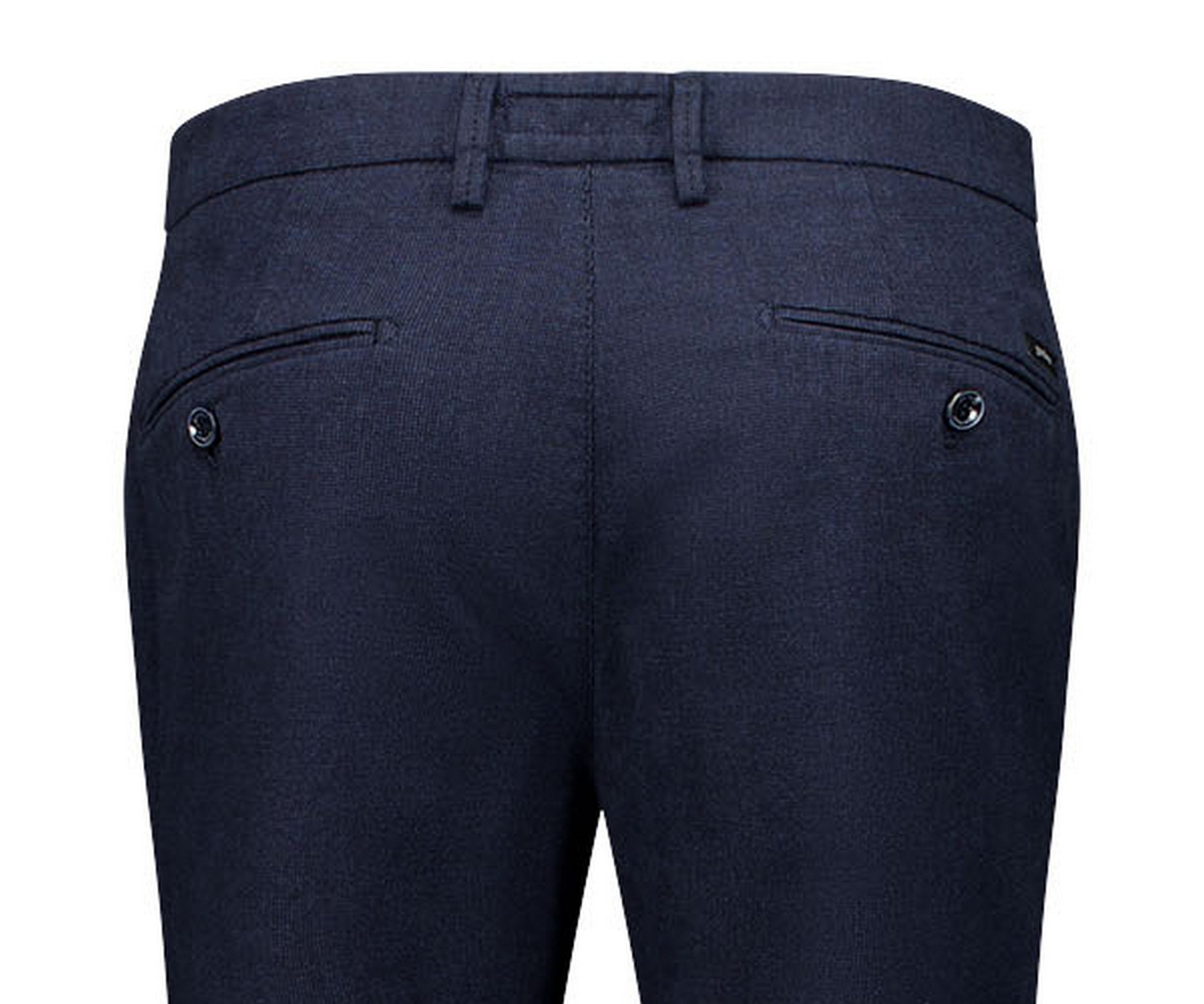 Gardeur Savage-2 Ewoolution Slim Fit Trousers Micro Texture Pattern Dark Navy