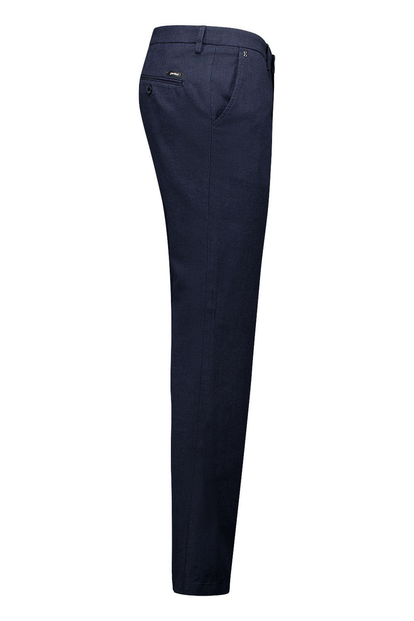 Gardeur Savage-2 Ewoolution Slim Fit Trousers Micro Texture Pattern Dark Navy