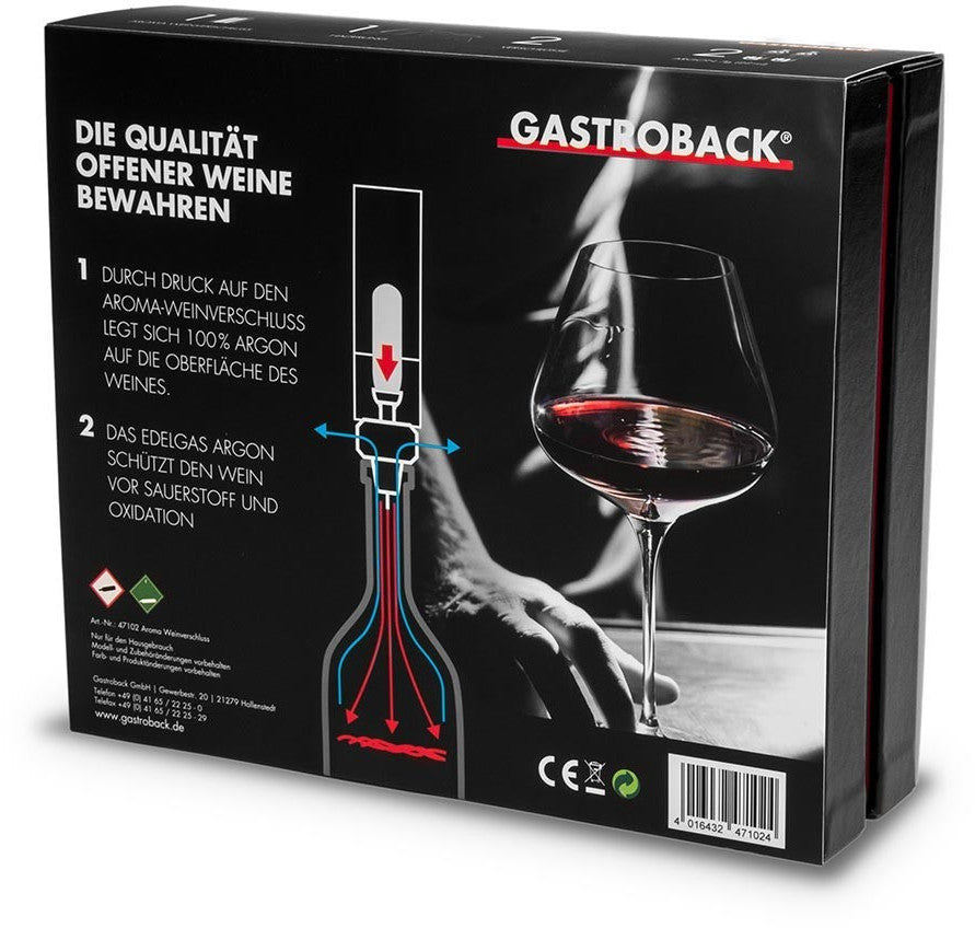 Gastroback Aroma Wine Preserver System - Argon Gas for Fresh Wine