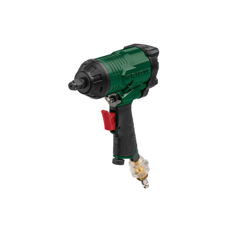 PARKSIDE Powerful Pneumatic Impact Wrench Kit, 228 ft-lb Torque, Adjustable Power, Durable Aluminum