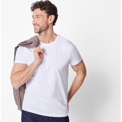 ESMARA MEN Herren T‑Shirts 5‑Pack Round‑Neck 100 % Cotton