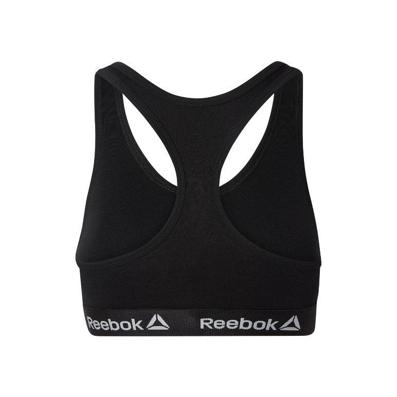 Reebok Women's Sports Bra 2-Pack Black Moisture-Wicking Fit