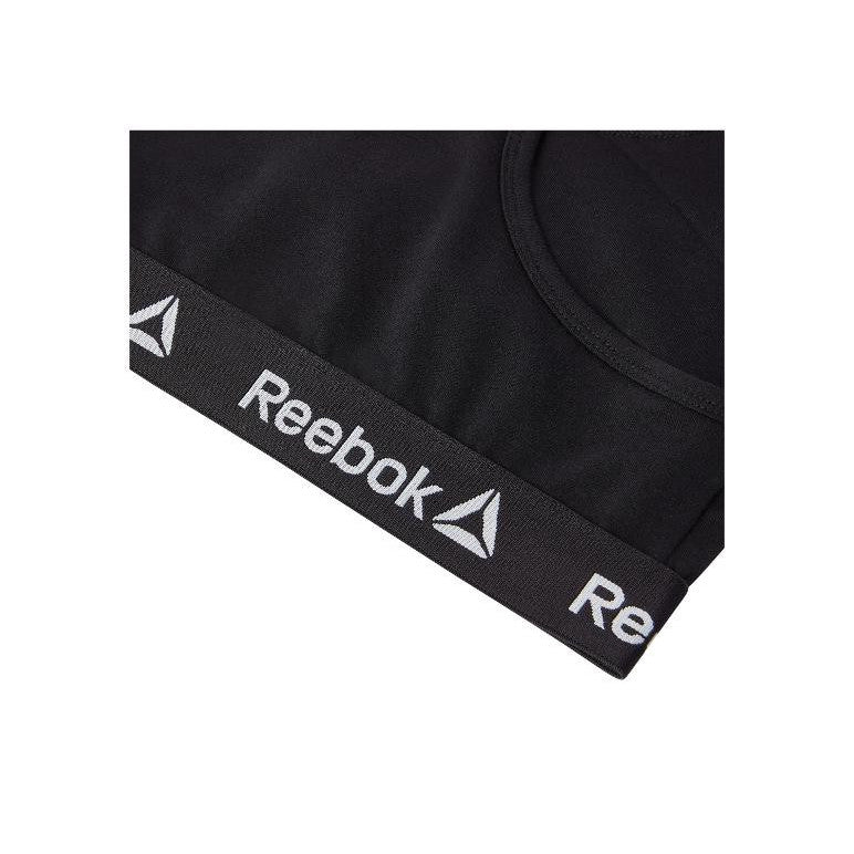 Reebok Women's Sports Bra 2-Pack Black Moisture-Wicking Fit