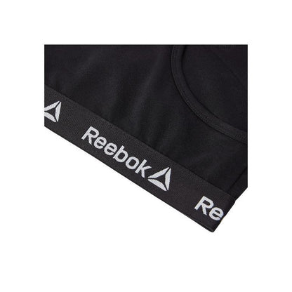 Reebok Women's Sports Bra 2-Pack Black Moisture-Wicking Fit