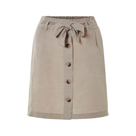 esmara Linen Midi Skirt Front Buttons