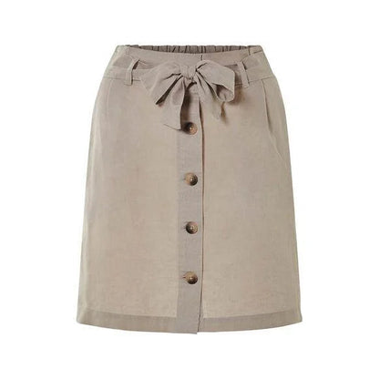 esmara Linen Midi Skirt Front Buttons