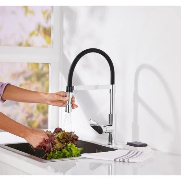 LIVARNO Home Kitchen Faucet with Dual Pull-Out Spray Feature