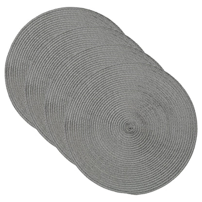 Livarno Home Placemats Ø 38 cm Gray