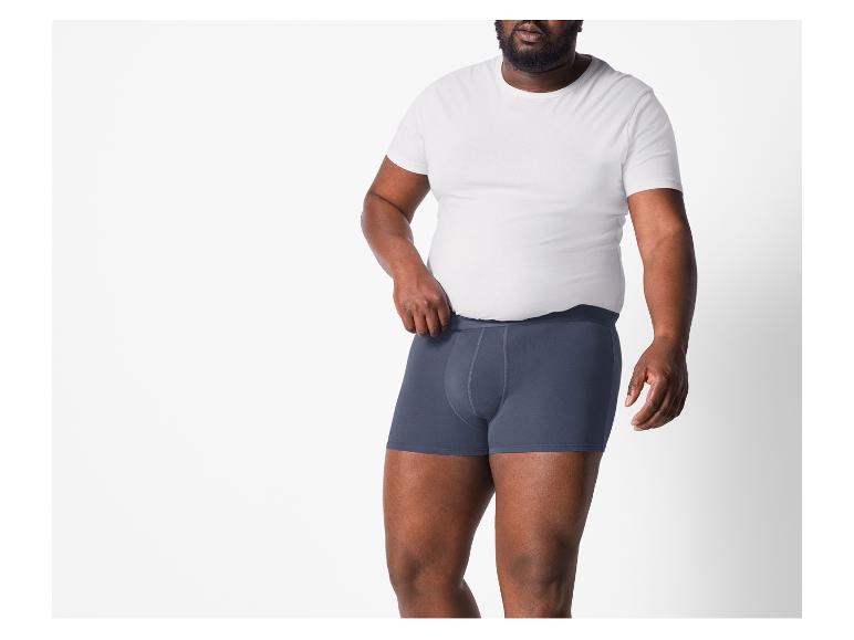 LIVERGY® Men's Boxers 3‑Pack, Cotton‑Elastane, XXL‑4XL, Comfortable Fit