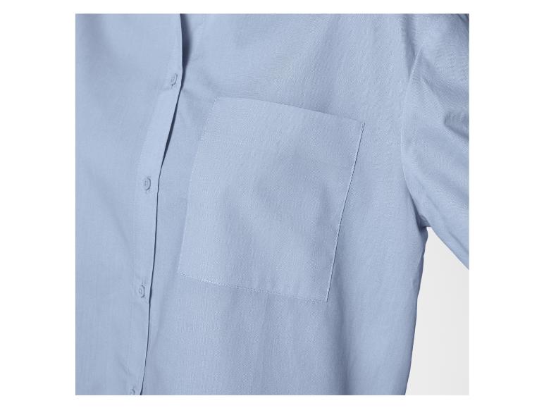 ESMARA Women's Cotton Shirt with Dropped Shoulders White