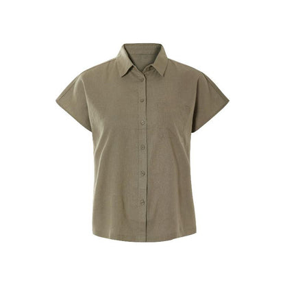 ESMARA Women's Linen Blouse Relaxed Fit